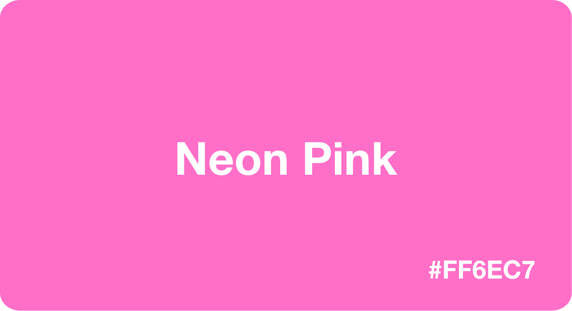 Neon Pink Color HEX Code